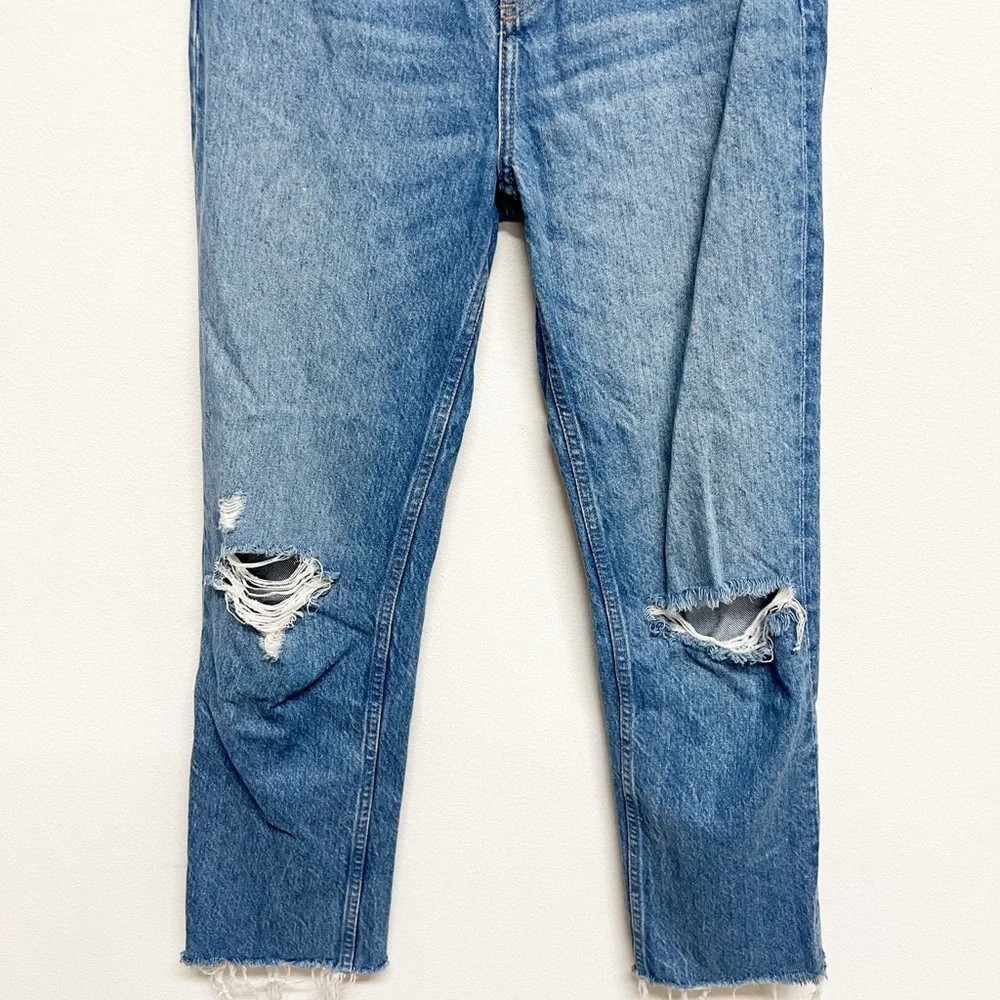 Reformation Jeans Womens Shasta Destroyed Cynthia High Rise Straight Jeans - Picture 3 of 8